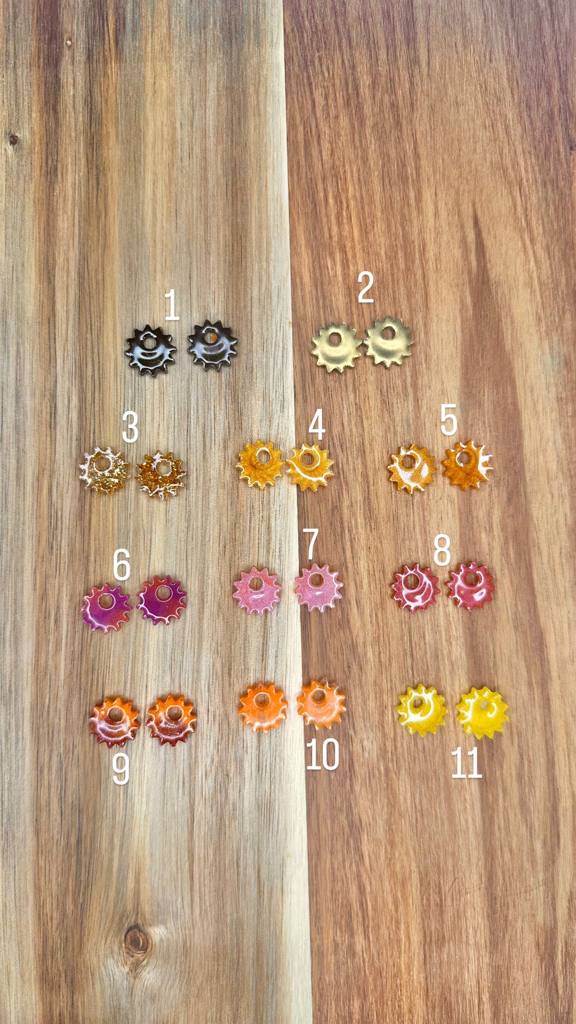 Petites pampilles Gaïa 15mm