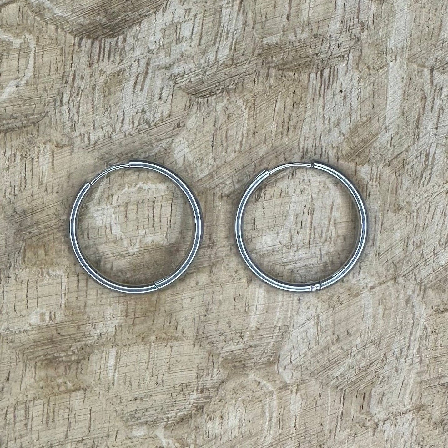 Boucles Aimy Argentées 24mm