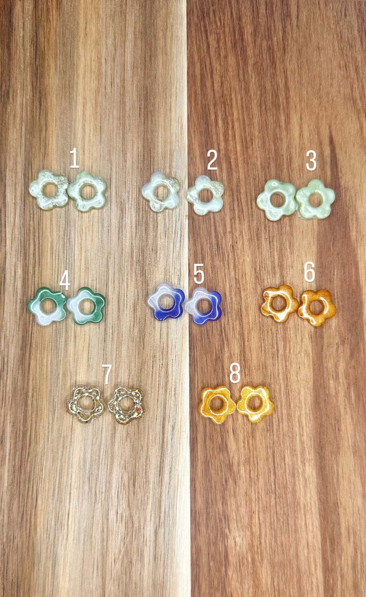 Petites pampilles Daisy 15mm