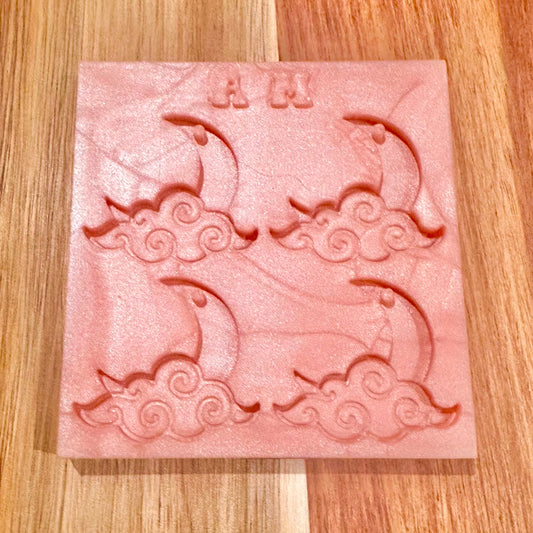 Médaille Lune Nuage