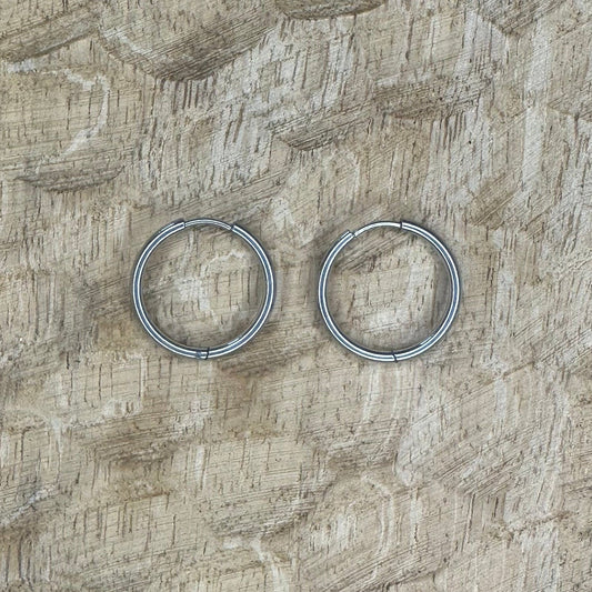 Boucles Aimy Argentées 20mm