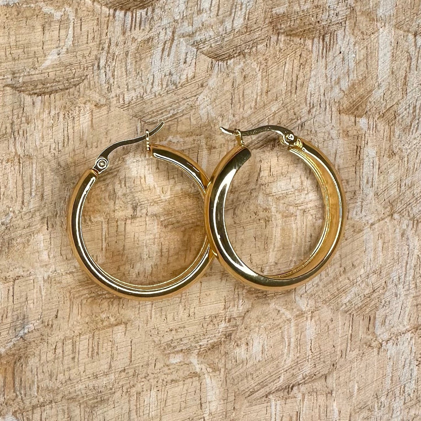 Boucles Althéa Dorées 30mm