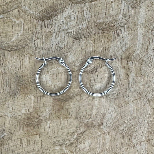 Boucles Soline Argentées 20mm