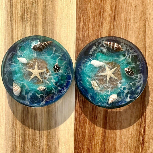 2 Dessous de verre Océan