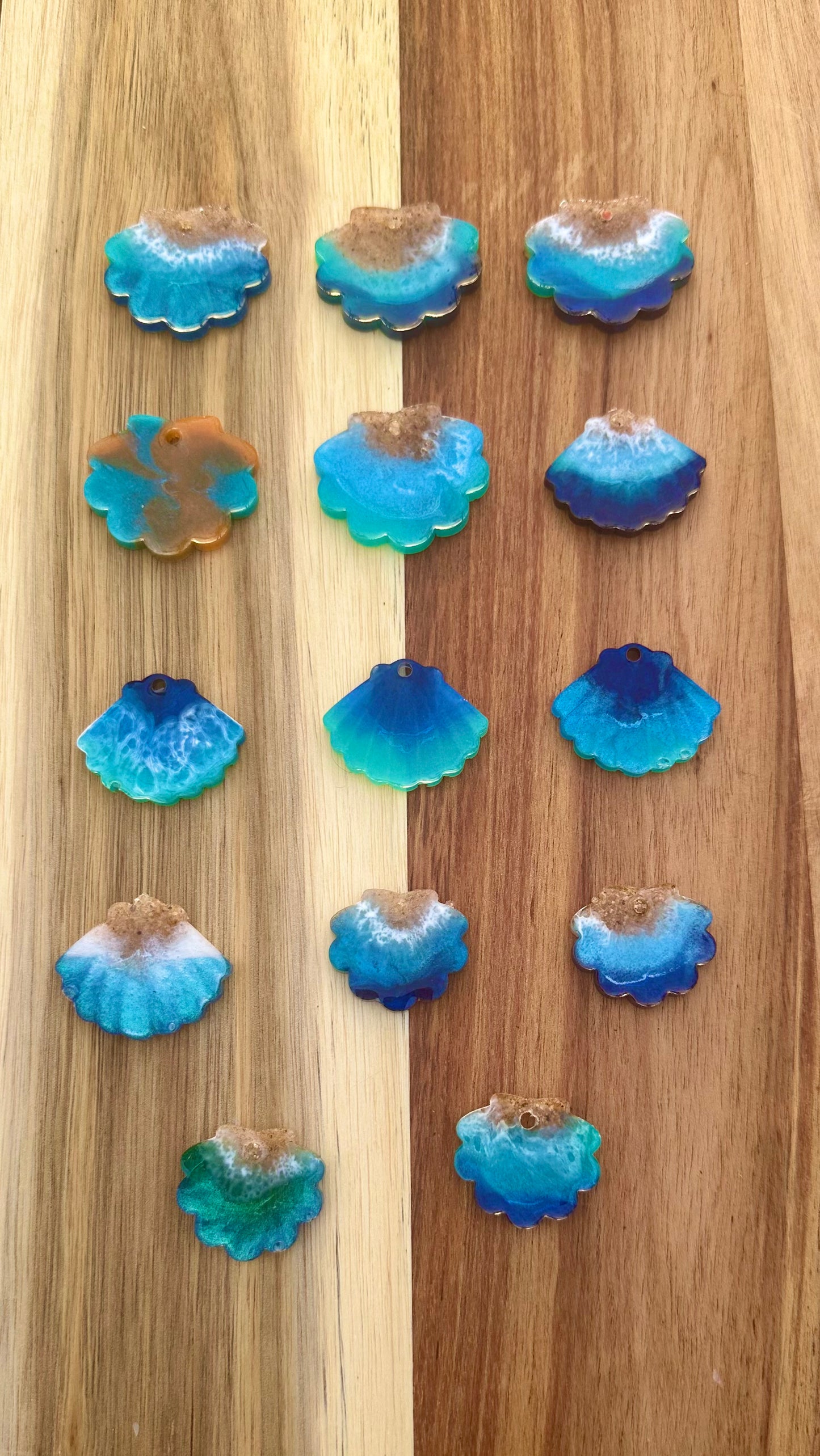 Médaille coquillage effet mer