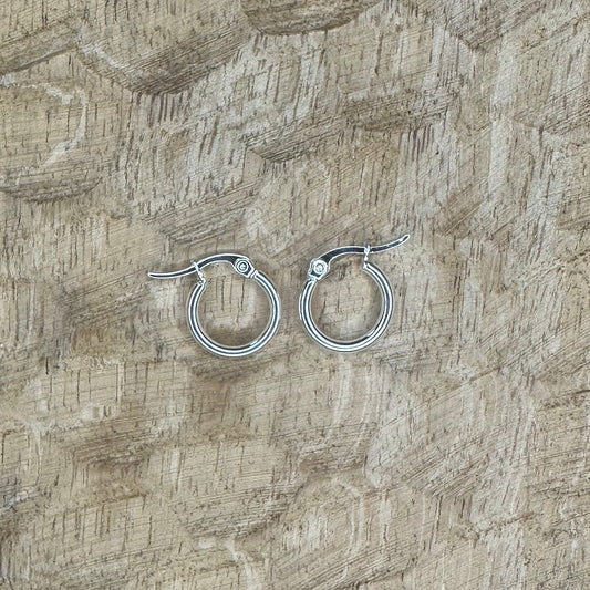 Boucles Soline Argentées 15mm