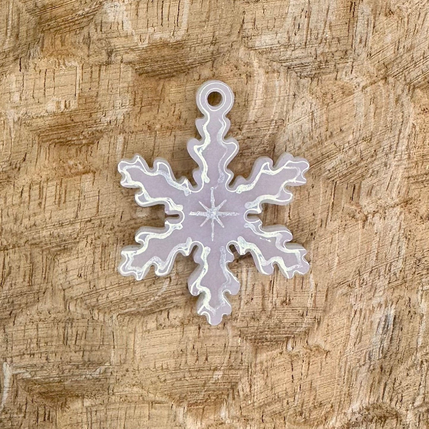 Médaille Flocon argenté collection Noël enchanté