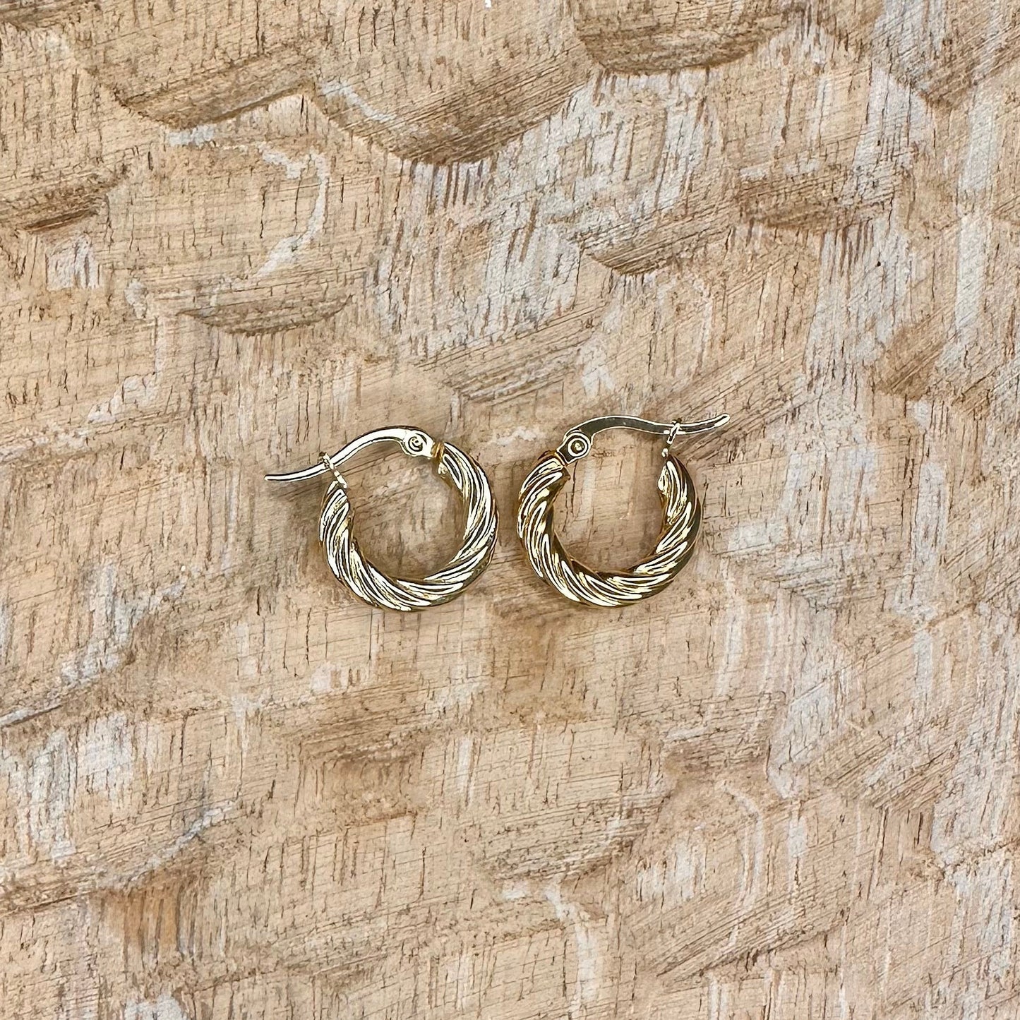 Boucles Leïla Dorées 18mm