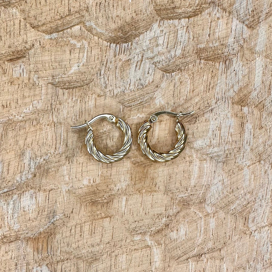 Boucles Leïla Dorées 18mm