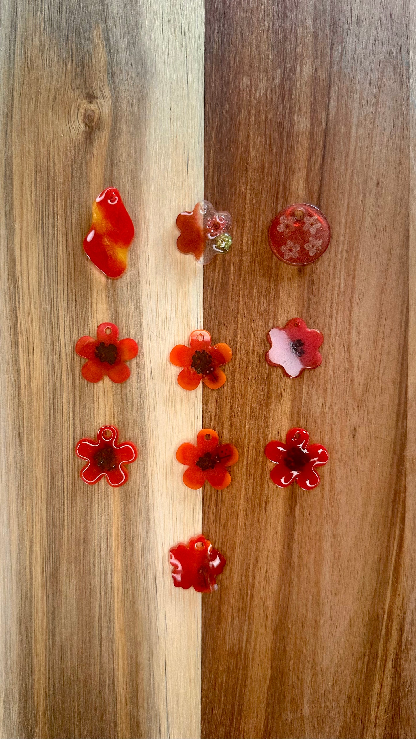 Petite médaille rouge et coquelicot taille S et M