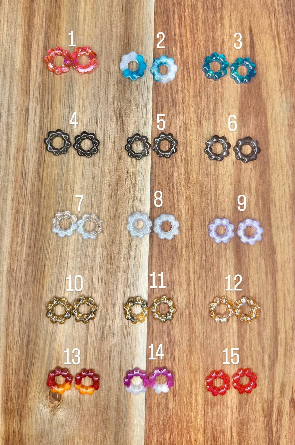 Petites pampilles hortensias 15mm