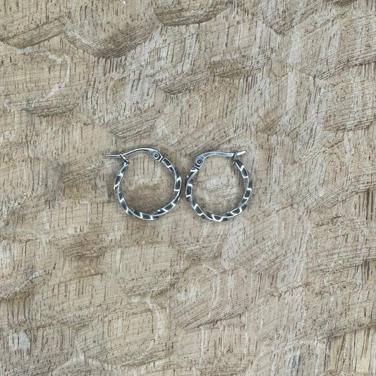 Boucles Céleste Argentées 19mm